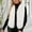 White, variant on Cardigans for Womens Faux Fur Vest Fashion Sleeveless Jacket Fall Winter Trendy Coat,Plus Size BrownS