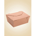 thumbnail image 2 of #4 Kraft Paper Food Container 8.5" x 6.25" x 3 1/2" 160/Pack, 2 of 5