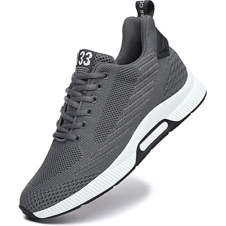 Men Elevator Sneakers Sports Shoes Invisible Height Increasing 2.36 Inches Taller Elevator Shoes Lace up Fashion Sneakers