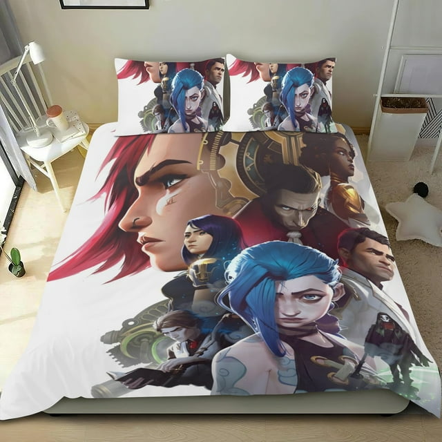 Batalla de Dos Ciudades Conjunto de sábanas temático, trío de piezas, cómodo y amigable con la piel, diseño único, regalo de decoración para el hogar para familiares, amigos y fans,140cm *210cm