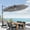 Gray, variant on FLAME&SHADE 11FT LED Cantilever Umbrella with Aluminum Frame, and 360° Rotation,Anthracite