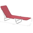 thumbnail image 2 of vidaXL 2x Folding Sun Lounger Steel and Fabric Garden Lounge Seat Multi Colors, 2 of 10