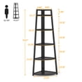 thumbnail image 5 of Tribesigns 5 Tier Corner Bookshelf, 70 inches Tall Corner and Bookcase Corner Display Ladder Shelf for Living Room, Kitchen, Home Office, 5 of 7