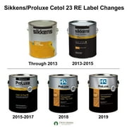 1 gal ProLuxe SIK43078 Natural 23 Top Coat RE Reduced Emissions Premium Exterior Wood Finish Top Coat, Transparent Satin