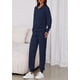 thumbnail image 3 of Conjunto Deportivo PRETTYGARDEN Mujer 2 Piezas Azul Marino Talle S, 3 of 8