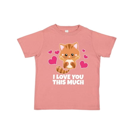 

Inktastic I Love You This Much Kitten Gift Toddler Boy or Toddler Girl T-Shirt