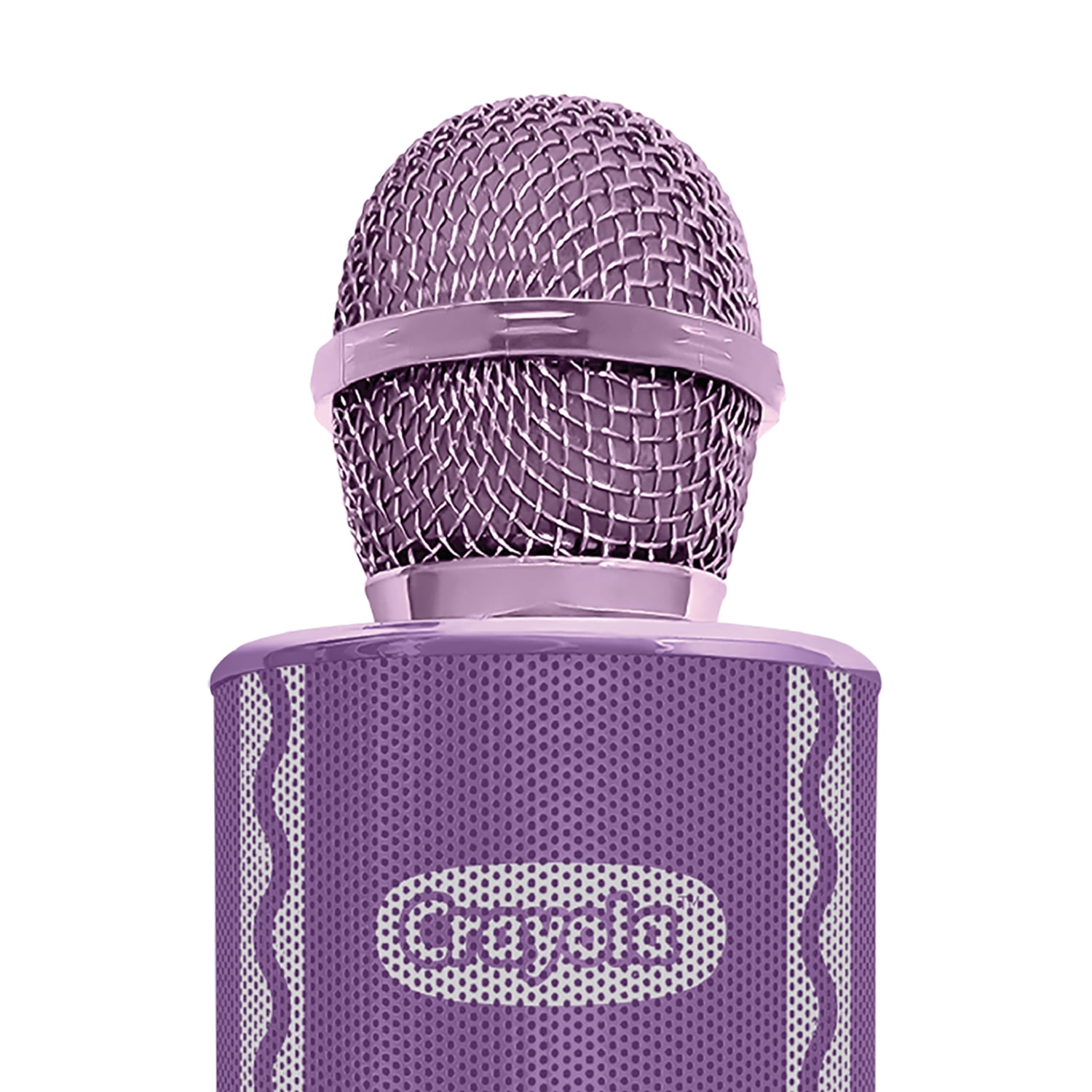 Crayola CKM150 Combo Bluetooth Karaoke Handheld Mic and 5-Watt Speaker, FM/USB/microSD, Aux In/Out, Vocal FX, up to 2 Hours Play Time (Pink) CKM150P