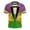 C_Multicolor, variant on Carnival Tops for Men Women Novelty 3D Print Crew Neck Shirt Short Sleeve Loose Casual Fashion Blouses Multicolor XXXL