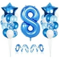 thumbnail image 3 of Birthday Balloon Set Foil Balloon 1-8 Years Old Balloon Set Balloon Set Party Decoration 6 Number, 3 of 9