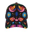 thumbnail image 3 of Disketp Colorful Floral2 Print Trucker Hat Men Women - Mesh Baseball SnapBack Cap, 3 of 7