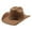 Khaki, variant on Celivon Women Men Western Shapeable Wide Brim Sun Hat Cowgirl Hat