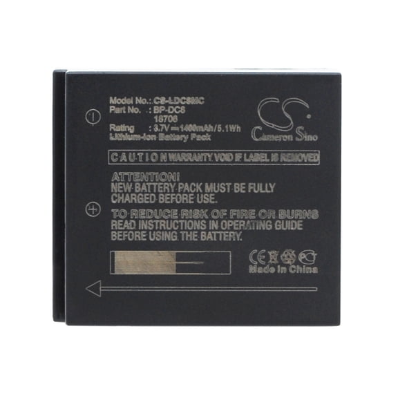Battery for Leica X1 18706 BP-DC8 EA-DC-8 Camera CS-LDC8MC Li-ion 3.7v 1400mAh