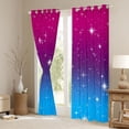 thumbnail image 3 of Manfei Kawaii Stars Blackout Curtains Set of 2 (38x54 Each),Cute Cartoon Themed Living Room Curtains,Pink Blue White, 3 of 6