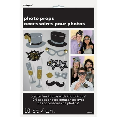 New Years Eve Photo Booth Props, 10-Count