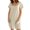 Beige, variant on CheerKidz Women's Solid Color Short Sleeve Jumpsuit Loose Fitting Double Pocket Seam Design for Comfort(Beige,M)