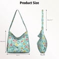 thumbnail image 3 of Nature Inspired Botanical Tote | Lightweight Travel Handbag | Multi-Pocket Organization, 3 of 5