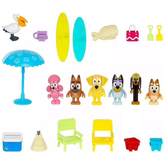 Bluey Figure & Accessory Beach Multipack New With Box