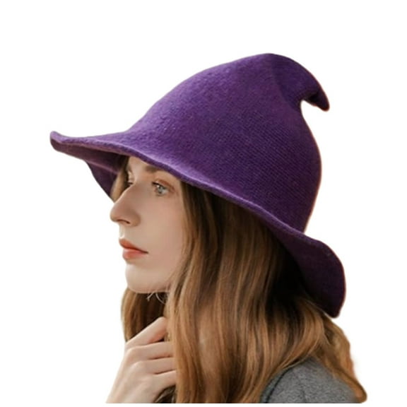 Witch Hat - Salem - Modern - Costume Accessory - Teen Adult - Purple