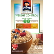 Quaker Maple & Brown Sugar, Cinnamon, Banana Bread Flavor Variety Instant Oatmeal Weight Control 12.6 oz. Packets