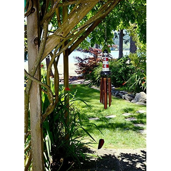 Cohasset 151A 8-Inch Carved Lighthouse Wind Chime