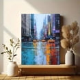 thumbnail image 6 of New York City Yellow Cab Textured Oil Painting Canvas Print Wall Art for Living Room Office, 6 of 8
