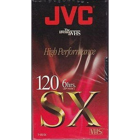 JVC T-120 SX 6 Hour VHS Cassette Tape - Blank - 4 pack