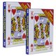 thumbnail image 1 of Paquete de 2 mazos de naipes gigantes grandes: 5 x 7 pulgadas, juego de cartas de juego súper grande de póquer gigante, naipes de puente de gran tamaño, póquer mágico enorme para diversión en fiestas, 1 of 5