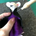 thumbnail image 2 of Witchy Mouse Needle Felting Kit for Starters Gift for Mom Include Everything, 2 of 10