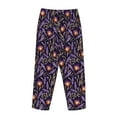 thumbnail image 5 of Naloa Lavender Flowers Print Women’s Ultra-Soft Comfy Pajama Lounge Pants with Pockets & Drawstring, 5 of 8