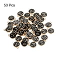 thumbnail image 3 of Alphabet M Letter Charm Double Sided Enamel Initial Alphabet Pendant Black, for Jewelry Making, 50pcs, 3 of 7