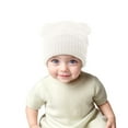 thumbnail image 4 of Krdevn Stretch Baby for Boys Girls Soft Knit Winter Hat with Adorable Bear Design for Toddler Cold Weather,Size:0-3 Years, 4 of 6