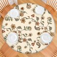 thumbnail image 2 of Round Picnic Table Cloth 100% Waterproof & Oil Proof, Elastic Fitted Table Cover for 36"-44" Round Tables, for Dining, Camping, Outdoor, 2 of 7