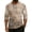 Light Brown, variant on CCRFTGI Henley Shirts for Men Raglan 3/4 Sleeve Casual Fashion Camo Shirts Sport Athletic Button Classic Summer Fall Tee Tops Dark Green L