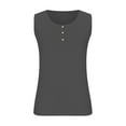 thumbnail image 6 of XWSHYW Womens Tops Plus Size Solid Color Sleeveless Tank Tops Leisure Loose Fit Strapless Crew Neck Top, 6 of 6