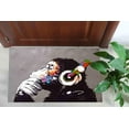 thumbnail image 5 of Gorilla Rug, Thin Rug, Outdoor Rug, Thinking Monkey Rug, Custom Rug, Wall Hanging Rug, Stair Rug, Banksy Rug, Banksy Monkey Rug, Kitchen Rug, 1.7'x2.3' - 50x70 cm, 5 of 8