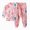 H01-Watermelon Red, variant on TOWED22 Toddler Baby Girl Clothes Fall Winter Outfits Contrast Color Long Sleeve Sweatshirt Pants Sets Size:6-12 M,Color:Red