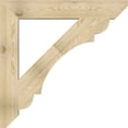 thumbnail image 3 of Ekena Millwork 6"W x 42"D x 42"H Olympic Slat Rough Sawn Bracket, Douglas Fir, 3 of 4