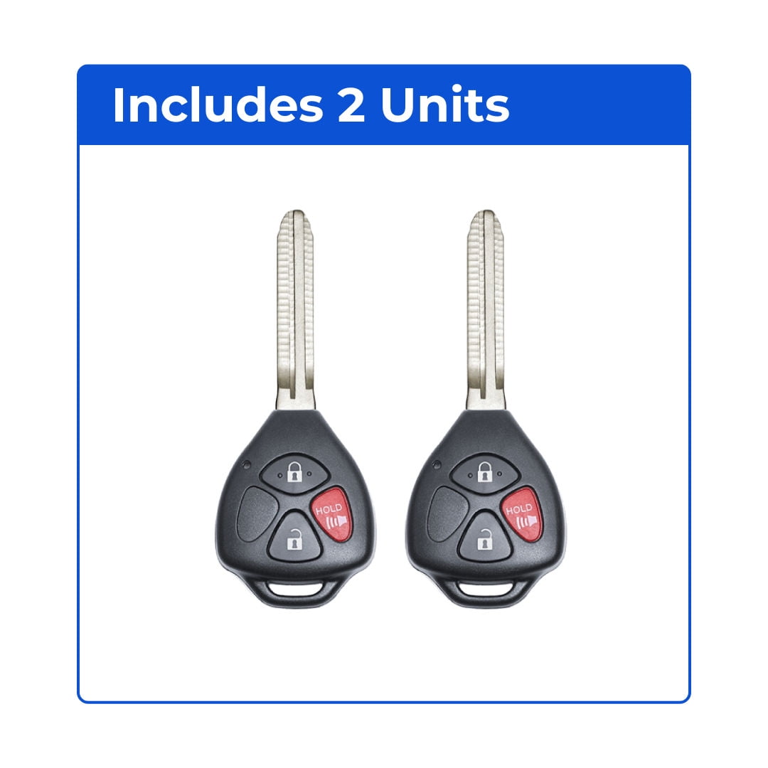 Replacement Keyless Remote Head Key Fob for Scion tC 2005-2012 FCC MOZB41TG Part Number 89070-52850 8907052850 Pack of 2