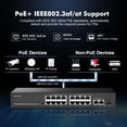 thumbnail image 4 of Conmutador POE Binardat de 19 puertos, 16 POE+, 1000 Mbps con 2 enlaces ascendentes, 4 of 8