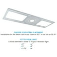 thumbnail image 3 of Luxrite Construction Rough-In Mounting Plate, 2-3-3.75-4-5-6 Inch Recessed Light, Downlight with J-Box Housing 6-Pack, 3 of 7