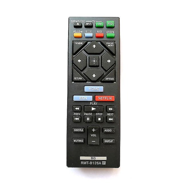 Rmt-b126a genérico para Sony Blu-ray reproductor de DVD Bd control remoto Bdpbx120 Afortunado Sencillez