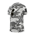 thumbnail image 3 of Homeyce Camo Shirts for Men Short Sleeve Graphic Camo Shirt Summer Lightweight Camouflage T-Shirt Crew Neck Top Pullover,Gray S, 3 of 5