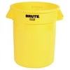 Rubbermaid Commercial 32Gal W-O Lid Brute Container Trash Can Yellow