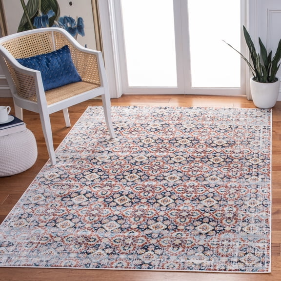 SAFAVIEH Lagoon Collection LGN230T Brown / Navy Rug