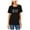 Black - black, variant on Carbon Copy Womens Don't Tell Me What To Do Embellished T-Shirt, Black, X-Large