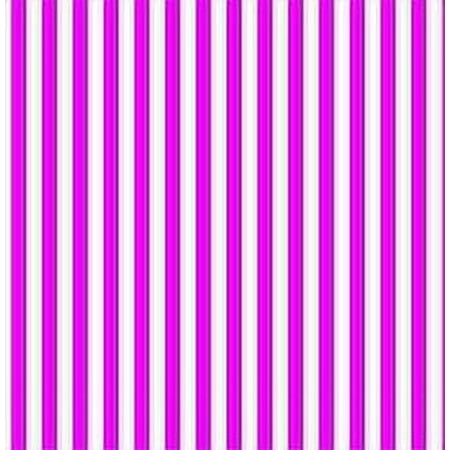 Hot Pink and White Stripe Edible Cake & Cupcake Image Decoration Frosting Sheet