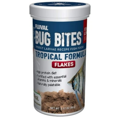 UPC: 0015561173322 | Fluval Bug Bites Insect Larvae Tropical Fish Flake 3.17 oz