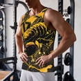 thumbnail image 5 of Fotbe Urban Graffiti Scorpion Illustration Pattern Men's Quick Dry Workout Tank Top Gym Muscle Tee Fitness Bodybuilding Sleeveless T Shirt Breathable Workout Shirt-X-Large, 5 of 9