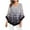 White, variant on IROINNID Womens Long Sleeve V-Neck Shirts Summer Solid Print Double Mesh Shirt 3/4 Flared Sleeve Tunic Blouse Tops,Wine