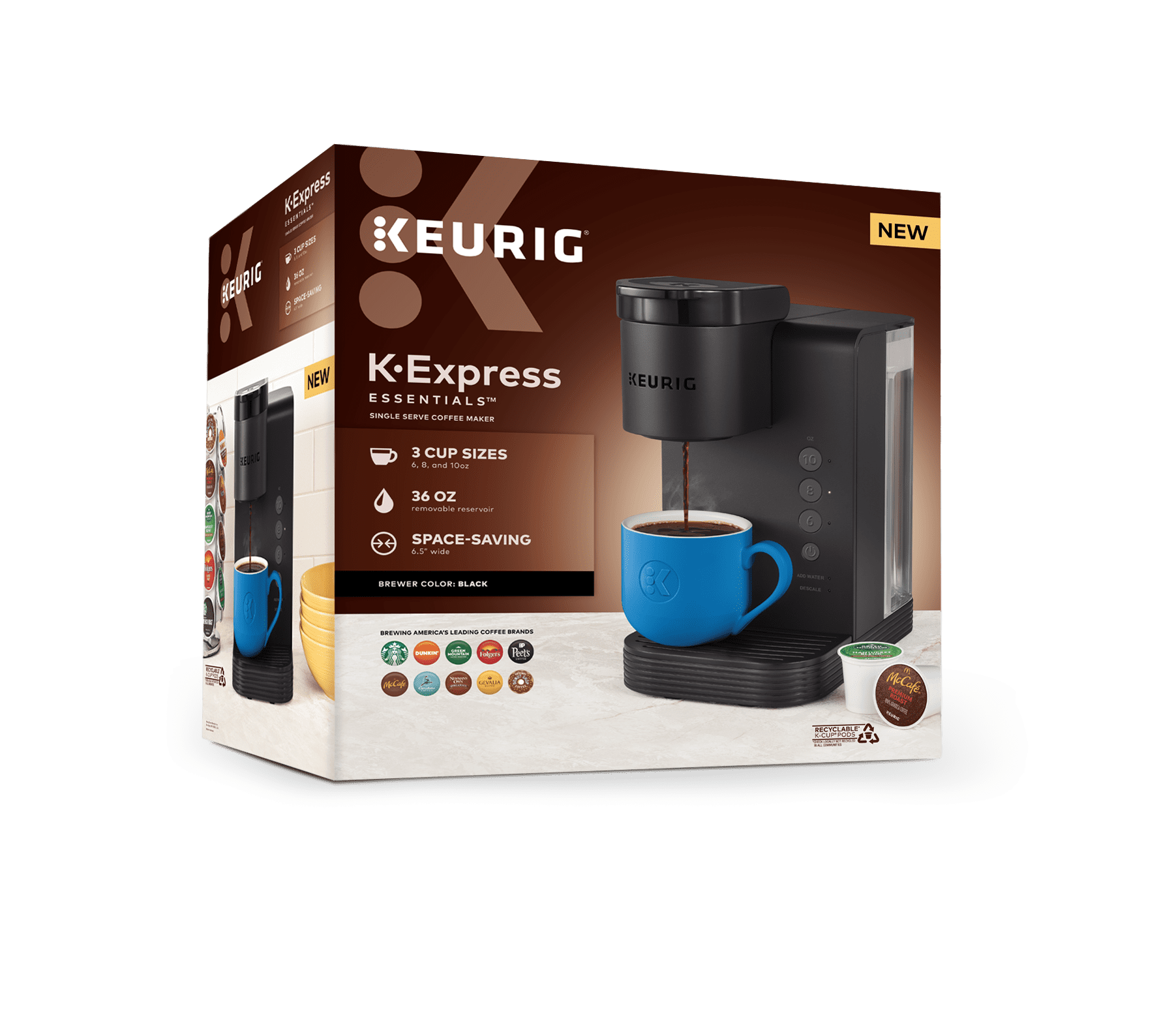 Keurig K-Café Essentials Single Serve K-Cup Pod Coffee Maker